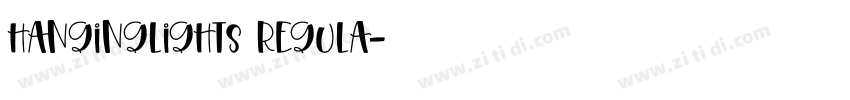 HangingLights Regula字体转换 HangingLights Regula字体转换